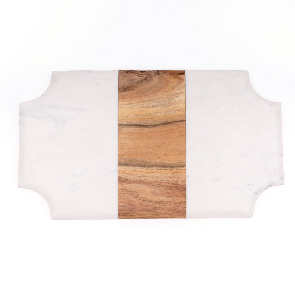 Marble & Wood Serving Board