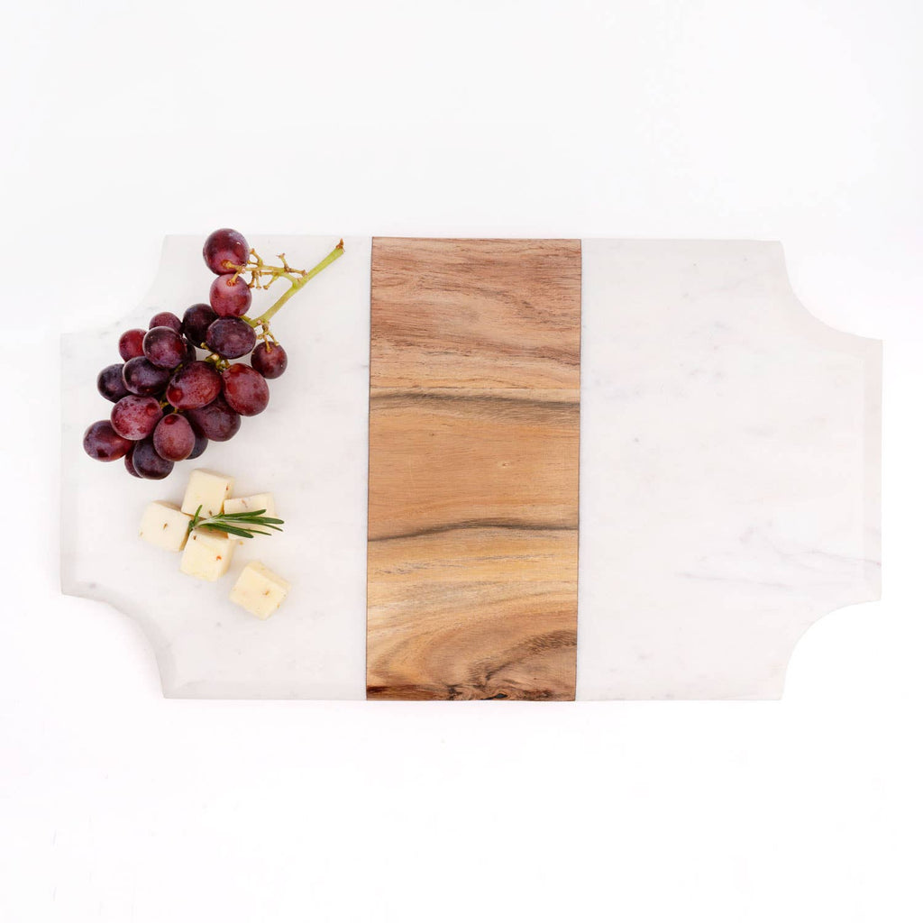 Marble & Wood Serving Board