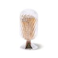 SKEEM Helix glass match cloche with white-tip matches